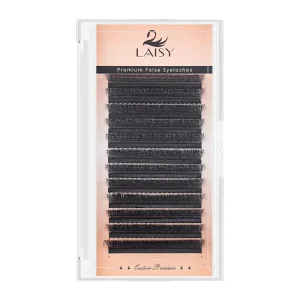 Black Individual Eyelash Extensions Soft PBT Lash Trays for Salon Grafting