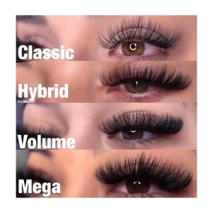 Black Matte Faux False Eyelashes Extensions Dark Fluffy Eyelash Extension Supplies Trays Cashmere Individual Eyelash