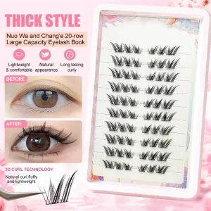 Bonded Cluster Lashes Individual Lashes Clusters No Fall Apart