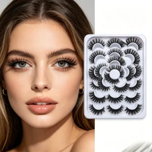 Bonded Segmented Press on No Glue Needed Anime Cluster Lashes