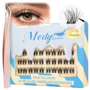 Bottom Lash 7-9mm Individual Clusters Lightweight Editorial Photoshoot Eyelashes