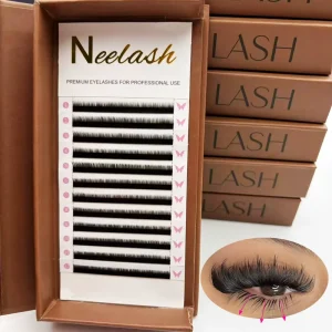 Bottom Lashes J Curl 0.1 0.15 0.2 Lash Extensions 5/6/7/8mm Classic Cashmere flat Eyelash Extensions Matte Black Lash Extensions