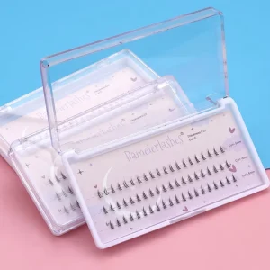 Bottom Lashes Ultra-Thin Natural Clear Band Matte Black Lower Lash Extensions