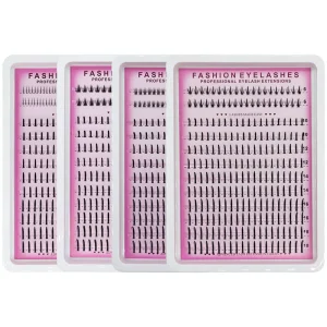 Bottom(6 7mm)&Spiky Lashes Clusters Volume Individual Lashes Cluster Extensions Spikes Lashes Clusters DIY Fairy Manga Eyelash