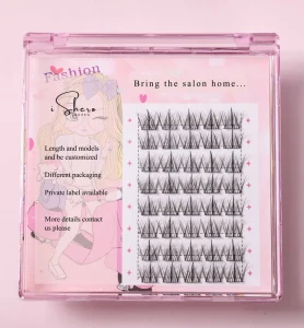 Bring the Salon Home Easy DIY Lash Extensions Individual Cluster Segment Lashes With Thinner Band