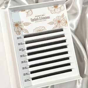 Brown 3D 5D 6D W Eyelash Extensions Weave Clover YY Lash Extensions Trays Crisscross Pestaas 4D W Shape Eyelashes