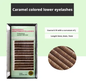 Brown Cashmere Lower Eyelashes, Soft Matte Volume, Vegan, Cruelty-Free, 3D Effect