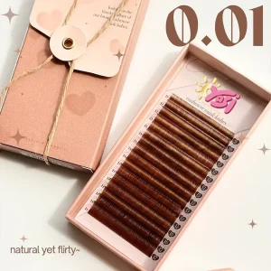 Brown J Curl Eyelashes Extensions Espresso Mocha Volume Eyelash Extensions Dark Chocolate Coffee Eyelash Extension