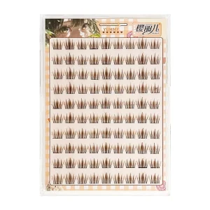 Brown Lash Cluster Natural Wispy Fluffy Faux Mink DIY Individual Eyelash Extensions Large Capacity OEM Private Label