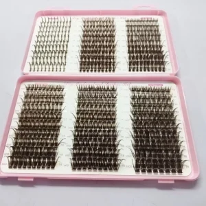 Brown Mix Colored Individual Lashes Colored Cluster False Lashes Supplies for Eyelash Extensions Makeup Products