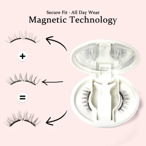 Brown Soft Magnetic Eyelashes Kit Strip Soft False Eyelashes Clusters Extensions Beginner Friendly EM ODM Available
