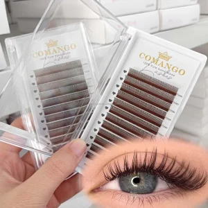Brown Volume 5D Spikes Fairy Flora Lashes Extension Natural Korean Makeup False Eyelashes Silk Mink Cluster Lashes