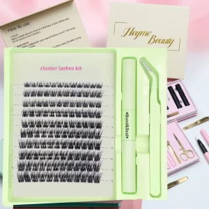 Bulk Cluster Lashes Custom Logo DIY Private Label Silk Cluster Lashes Kit