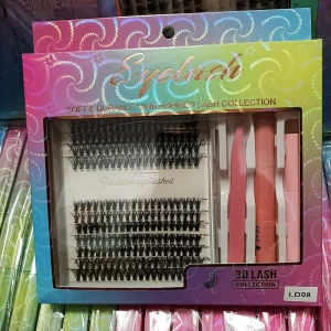Bulk Cluster Lashes Diy Eyelash Extension Kit Vegan Silk Cluster Lashes Diy Mink Cluster Lash Kit