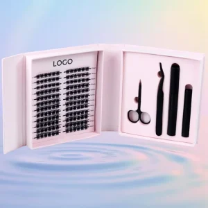 Bulk Cluster Lashes Fluffy Wipsy Private Label Natural D Curl Cluster Thick Cluster Lashes