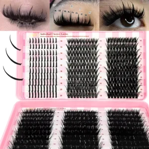 Bulk Eyelash Cluster Lashes Diy Lash Extensions Kit Individual Lash Cluster d Curl Custom logo Fluffy Cluster Lash