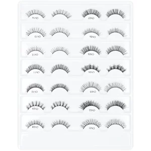 Bulk Fluffy False Eyelashes Natural Faux Mink Strip 3d Full Strip Eyelashes With Custom Box