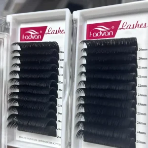 Bulk Individual Eyelash Extensions Matte Black Korean PBT Fiber Lash Extension 5 6 7 Volume Lash Extension