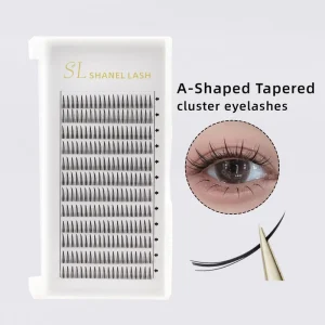 Bulk Premium Spike a Shape Cluster 0.07 8-15mm Spike Premade Fan Eyelash Extension Individual Volume Fans Lashes