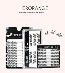 Bunny Eye Winged Faux Mink False Eyelashes 10mm Lengthening Outer Corners Glossy 3D Effect Super Soft Band Custom Box