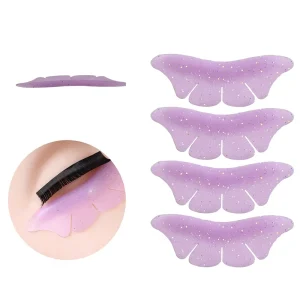 Butterfly Shaped Silicone Eyelash Curling Pads with Adhesive Strips Eyelash Perming Tool Lash Lift for False Eyelashes