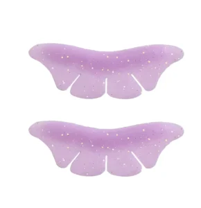 Butterfly Soft Glitter Silicone Lash Lifting Under Eye Pads, Lower Lash Perming, Flat Bottom, Self-Sticky Rods
