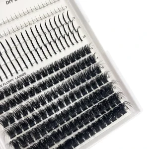 C CC D Curl Fan Eyelashes Wispy DIY Lash Extensions Natural Long Soft Individual Premade Lash Clusters