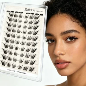 C Curl Easy to Apply Eyelash Clusters 96 Clusters for For Birthday