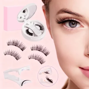 C Curl False Full Strip Lashes Magnetic Soft Magnetic Eyelashes Kit Natural Faux Mink Magnetic Eyelash Set