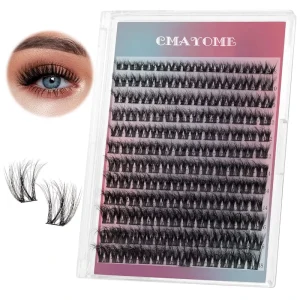 C-Curl Single Cluster False Eyelashes 144 Clusters Thick Curled 8-18mm Segmented Makeup Lashes