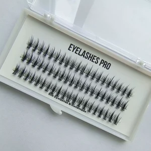 C D Curl 8 16mm Segment False Lashes Natural Diy Cluster Eyelashes