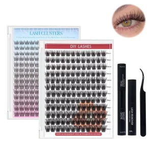 C D Curl Cluster Lashes Handmade Volume Eyelash Extensions 14 16 Rows Cluster Fans Mixed Eye Lashes Individual Lash