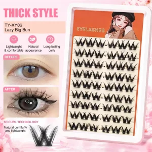 C D Curl Segment Pre Cut Cluster Eyelash Extensions Cluster Lash Private Label Lashes Cluster Eyelash With Packaging