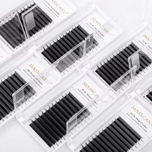 C/D Curl YY/3D/4D/5D W Shape Eyelash Extensions Waterproof Curling Natural Volume Lashes Soft Black False Eyelashes