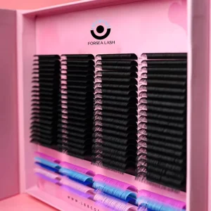 CC Curl Russian Volume Eyelash Extension 0.05mm Cilia Silk Individual Lashes Dark Matte Cashmere Volume Eyelash Extension