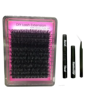 跨境睫毛束混合套装 CD Curl 自然日常造型睫毛束 定制徽标 OEM ODM 自有品牌 工厂批量生产