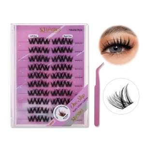 CLEAR BAND GLUELESS LASHES for DIY LASH EXTENSIONS INDIVIDUAL CLUSTER LASHES