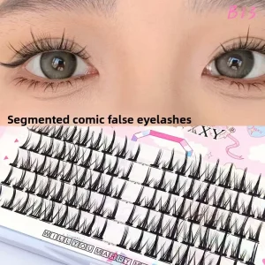 COS Cartoon Eye Deviruchi Five Row B13 Synthetic Hair Segmented Cut Sharpening Manual Grafting False Eyelashes
