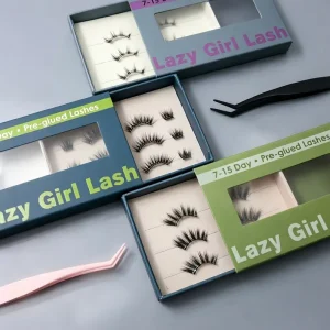 CPSR ISO Waterproof 3 10 Day Long Lasting Manga Style Custom Box Curved Band Glue Cluster Lashes Yourself Glueless Lashes