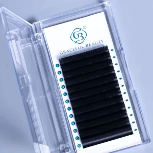 Camellia Grafting Lash Trays 0.05 0.07mm Wet Natural Long Eyelash Extensions Thin Root PBT Material 6 20 Rows OEM ODM Service