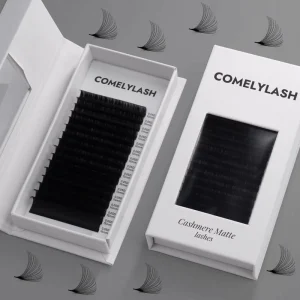 Camillash High Quality Synthetic PBT Volume Lash Extensions Mixed Length Black Eyelash Trays Russian Volume Curls