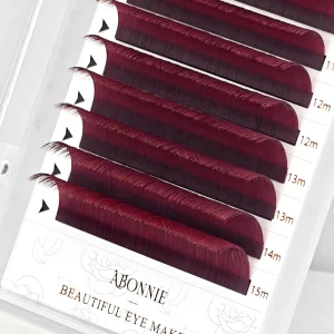 Cashmere Burgundy Lashes for Custom Logo