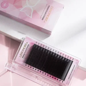 Cashmere Eyelash Extensions Matte Black Premium PBT Fiber Handmade Cruelty-Free Vegan Individual Lash Trays