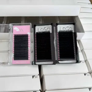 Cashmere Eyelash Extensions Supplies L LB LJ M Individual Volume Lashes Matte Black Lash Extensions Trays
