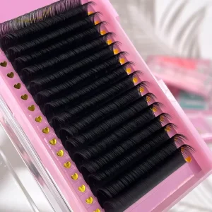 Cashmere Full Lash Tray Supply Matte Black Silk Mega Russian Classic Luxury Individual Eyelash Extensions Brown