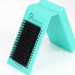 Cashmere Individual Eyelash Extension 0.03 0.05 0.07 Volume Matte Black Velvet Volume Silk Lash Supplies