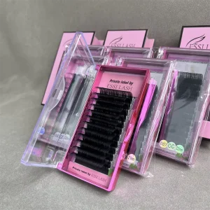 Cashmere Individual Eyelash Extension Handmade Lashes Trays Customized Lash Extension Supplies