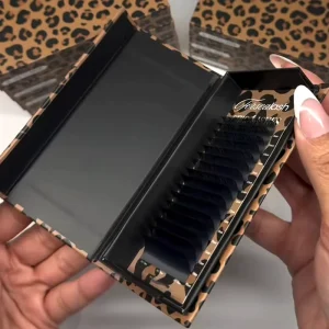 Cashmere Individual Eyelash Extension Supplies Private Label Matte Dark Silk Volume Velvet Lash Extension Trays