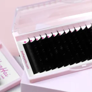 Cashmere Individual Lash Extensions Vegan Matte Dark Black Volume Korean Silk Eyelash Extensions