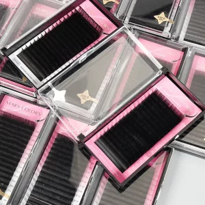 Cashmere Lash Extensions Matte Black Lashes Volume Eyelashes Velvet Cils 0.03 0.05 0.10 Eyelash Extension Trays